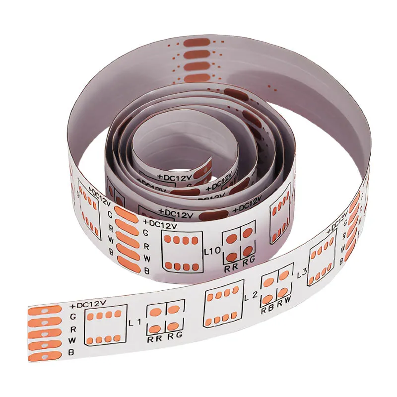 Carane kabel papan sirkuit strip lampu fleksibel pindho sisi?